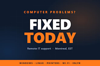 be your personal tech support and fix your computer problems