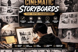 transform your vision into cinematic storyboards that inspire productions