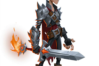 design 2d game character illustration