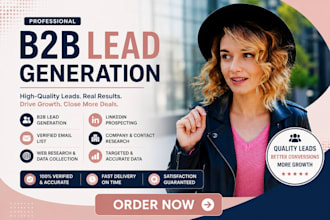 do b2b lead generation, email list, and data enrichment, prospect listing