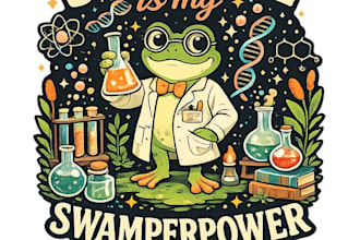design high quality custom science lab logo illustrator for t shirt design