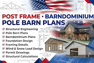 provide  post frame plans for kit manufacturers