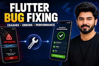 fix flutter app bugs, crashes, errors and performance issues