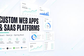 develop a custom web application and saas platform