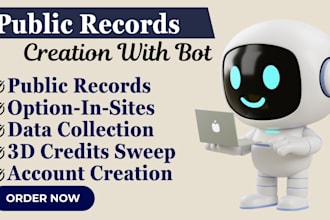 do public records creation with bot