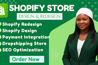 develop shopify store design redesign shopify store development website design