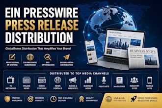 write and distribute press release via ein presswire in USA and UK