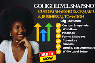 setup ghl saas snapshot, gohighlevel workflow and landing page