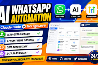 integrate claude code with whatsapp and gohighlevel automation