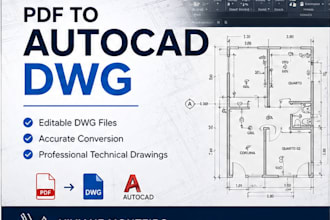 convert PDF drawings to editable autocad dwg files