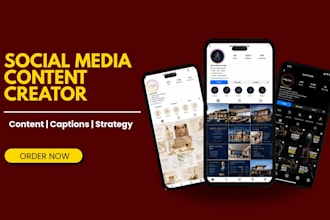 create professional social media posts with captions