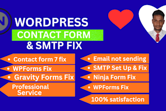 fix contact form 7, wpforms, gravity forms, ninja forms and SMTP issues
