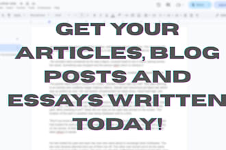 write your blog posts