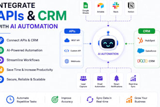 integrate apis and CRM with ai automation