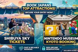 book shibuya sky ticket and nintendo museum