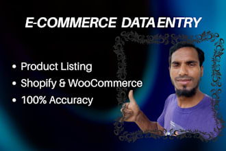 do expert e commerce product listing and data entry for your store