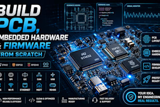 build pcb, embedded hardware and firmware from scratch