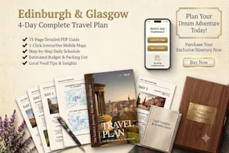 create a custom travel itinerary and detailed trip plan
