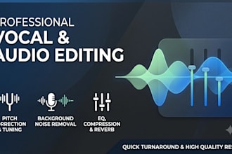edit, clean up, and tune your audio or vocals professionally