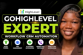 go highlevel workflow expert, ghl crm automation gohighlevel virtual assiatant