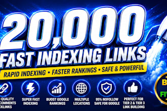 20k to 500k blog comment SEO backlinks with scrapebox blast