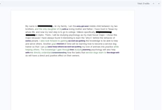 proofread for writing projects