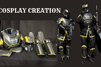 cosplay creation eva foam cosplay costume 3d wearable cosplay with 3d printing