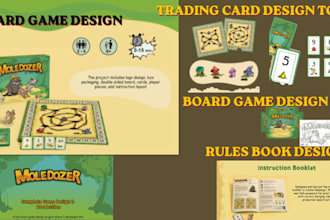 design card game, board game card frame design, card box for cards game art