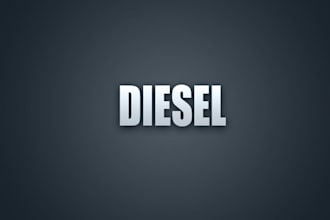 design pro diesel, heavy equipment repair, mobile mechanic logo
