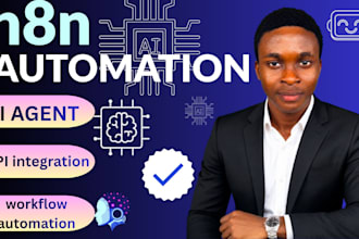 develop custom n8n ai agents and business automation, ai agents, make