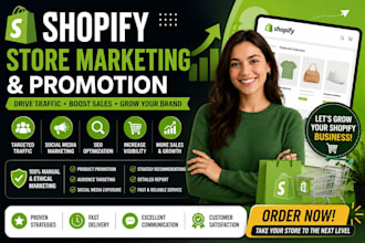 promote your shopify store to increase sales, and brand awareness