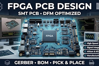 design fpga pcb smt pcb and dfm optimized layout with gerber files