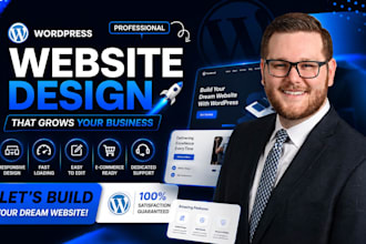 build a wordpress website development custom business website and blog design
