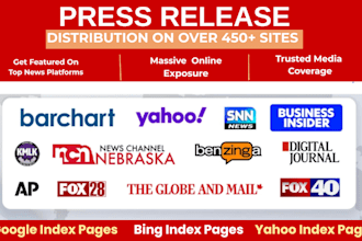 write and distribute professional press releases to media outlets