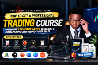 create forex, crypto trading online course, video lessons, workbook lms upload