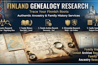 do finland genealogy research, family history and archive records