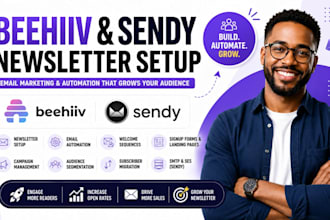 setup beehiiv newsletter sendy email marketing automation for your business