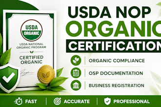 help with usda nop organic certification usda compliance business registration
