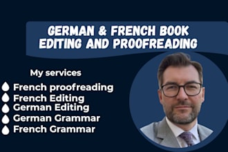 proofread edit french and german documents