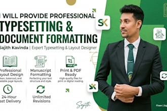 do professional book typesetting and document formatting