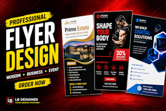 design a professional business flyer, poster, social media flyer
