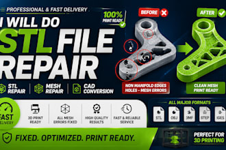 repair stl files, fix mesh errors, and optimize 3d models for printing