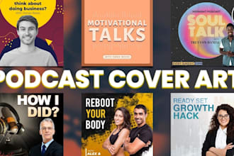 design podcast cover art and itunes podcast logo professionally