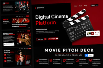 design cinematic film pitch deck TV series deck movie deck and lookbook