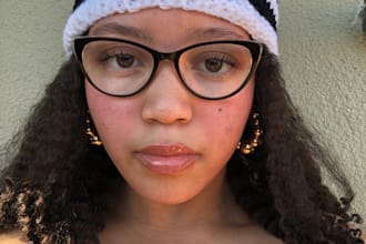 crochet a cat ear beanie or shrug in your size and colors