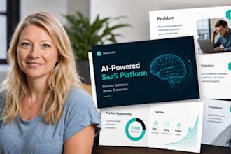 ai saas pitch deck, startup presentation, investor deck, google slides and PPT