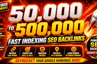 create 50,000 blog comments off page SEO backlinks