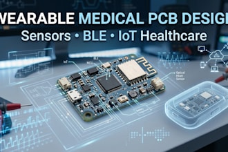 design wearable medical pcb with sensors and ble connectivity