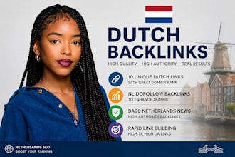 do dutch link building high da90 nl fr de dofollow backlinks  localization