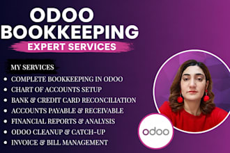 do odoo accounting setup, chart of accounts and  bookkeeping